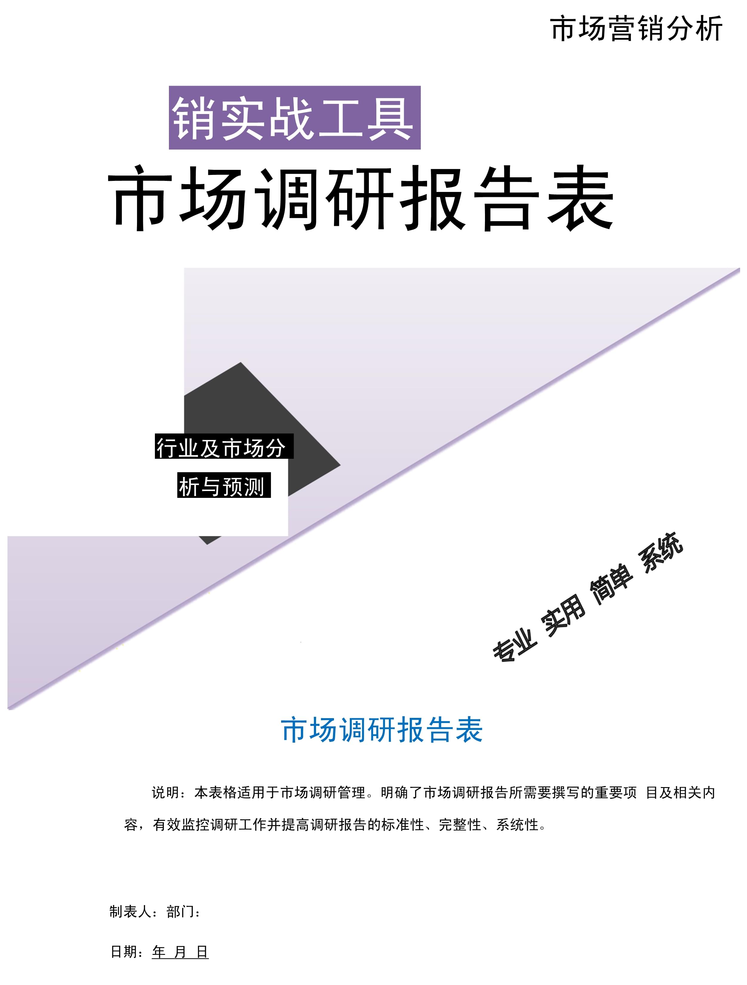 市场调研报告的撰写指南与核心要素